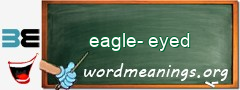 WordMeaning blackboard for eagle-eyed